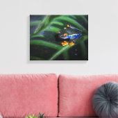 赤目蛙の葉 キャンバスプリント (インサイチュ (リビング))