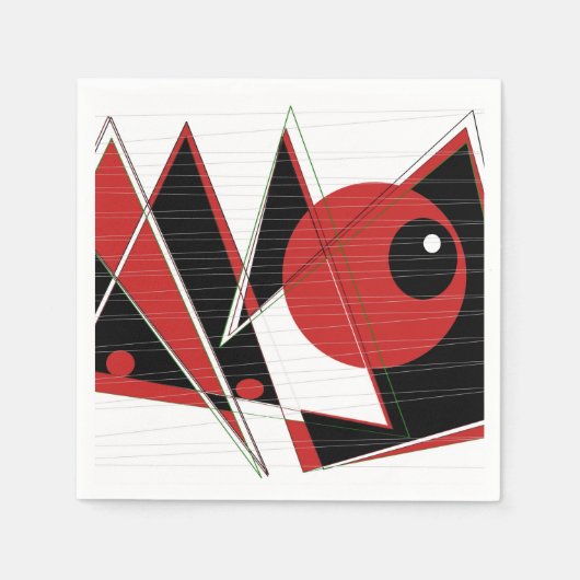 赤目見てナプキン スタンダードカクテルナプキン (正面)