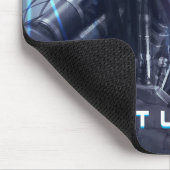 赤目：威圧的なSci-Fi Dystopian Assasin Droid M マウスパッド (コーナー)