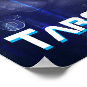 赤目： Sci-Fi Dystopian Assasin Droidを脅かす ポスター (角)