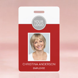 赤社員名ロゴフォトワー企業のク バッジ