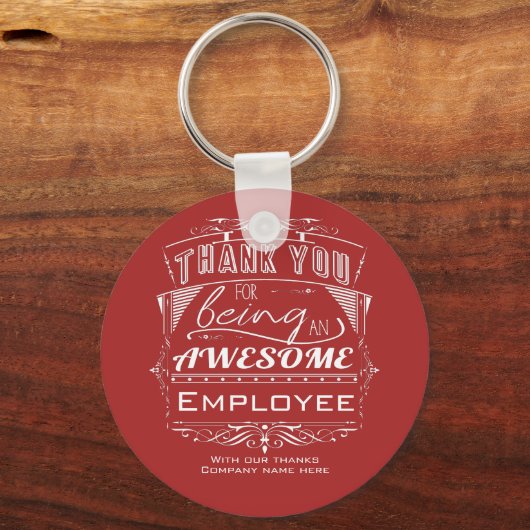 赤社員感謝 キーホルダー (裏面)