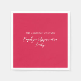 赤社員賞状イベント スタンダードカクテルナプキン