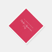 赤社員賞状イベント スタンダードカクテルナプキン (角)