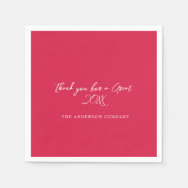 赤社員賞状イベント スタンダードカクテルナプキン