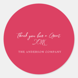 赤社員賞状イベント ラウンドシール