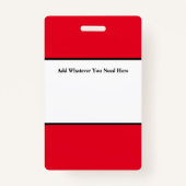 赤社員IDバッジ バッジ (裏面)