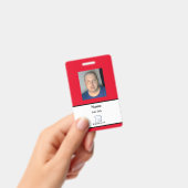 赤社員IDバッジ バッジ (手持ち)