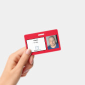 赤社員IDバッジ バッジ (手持ち)