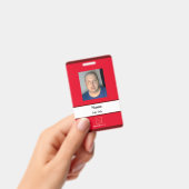 赤社員IDバッジ バッジ (手持ち)