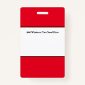 赤社員IDバッジ バッジ (裏面)