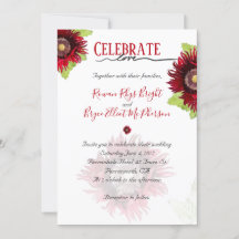 赤祝いポピーをフローラで葉愛する