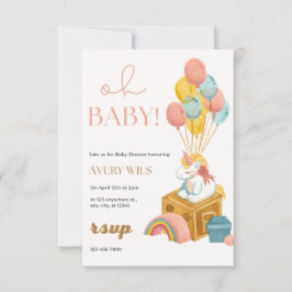 赤祝ちゃんシャワーで新しい生活の奇跡 招待状