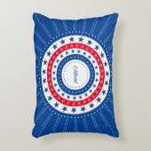 赤祝星、白い星、青い星 アクセントクッション (正面(垂直))