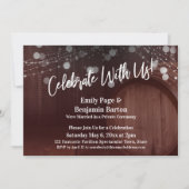 赤祝木の樽と明かりで 招待状 (正面)