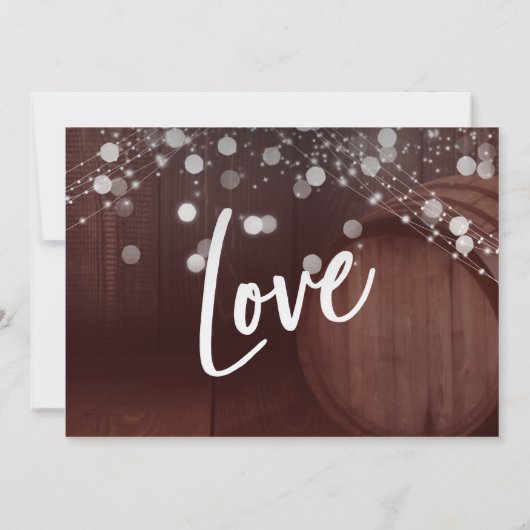 赤祝木の樽と明かりで 招待状 (裏面)