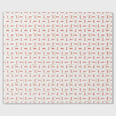 赤祝賀卒業証書クラス卒業 ラッピングペーパー (フラット)