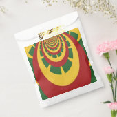 赤祝黄金色の緑 フェイバーバッグ (封をした状態)