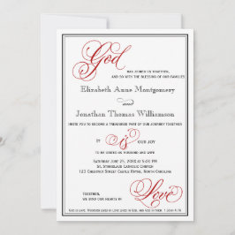 赤神はラブクリスチャン結婚式招待状 招待状