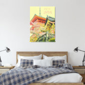 赤神社さくらんぼ旅行社ポスター日本 キャンバスプリント (インサイチュ (寝室))