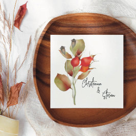 赤秋の果実と離れの水色 スタンダードランチョンナプキン