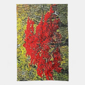赤秋の絵画アートキッチンタオル キッチンタオル (縦)