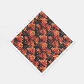 赤秋メープルツリーシームレスパターングラフィック スタンダードランチョンナプキン (角)