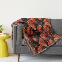 赤秋メープルツリーシームレスパターングラフィック