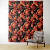 赤秋メープルツリーシームレスパターングラフィック タペストリー (インサイチュ)