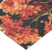 赤秋メープルツリーシームレスパターングラフィック テーブルクロス (アングル)