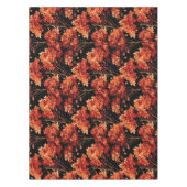 赤秋メープルツリーシームレスパターングラフィック テーブルクロス (正面)