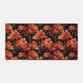 赤秋メープルツリーシームレスパターングラフィック デスクマット (正面)