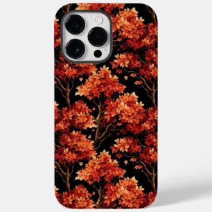 赤秋メープルツリーシームレスパターングラフィック Case-Mate iPhone 14 PRO MAXケース