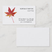 赤秋独身のの葉 名刺 (正面/裏面)