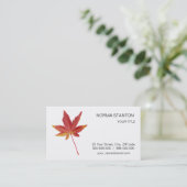 赤秋独身のの葉 名刺 (スタンド正面)