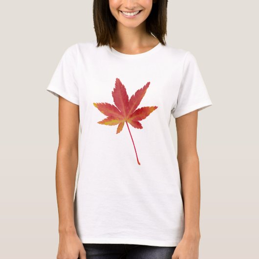 赤秋独身のの葉 Tシャツ (正面)
