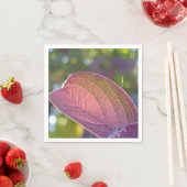 赤秋葉と《写真》ぼけ味 スタンダードカクテルナプキン (インサイチュ)