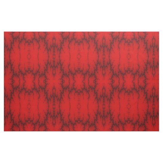 赤稲妻パターン（の模様が）ある織物 ファブリック (ヤード)