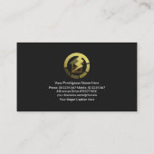 赤稲妻線枠電気工事請負業者 名刺 (裏面)