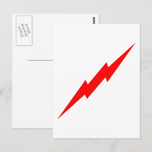 赤稲妻 ポストカード (正面/裏面)