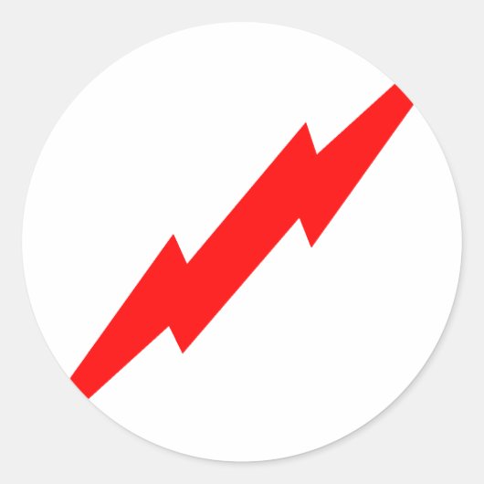 赤稲妻 ラウンドシール (正面)