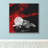 赤空の月 キャンバスプリント (インサイチュ (ウッドフロア))
