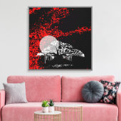 赤空の月 キャンバスプリント (インサイチュ (リビング))