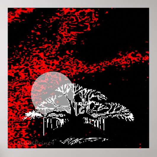 赤空の月 ポスター (正面)