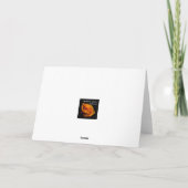 赤空白のいエレガントローズのグリーティングカード カード (裏面)