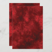 赤空白の自分の招待状を作成 招待状 (正面/裏面)