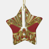 赤糖金ゴールドスカル頭蓋 セラミックオーナメント (左)