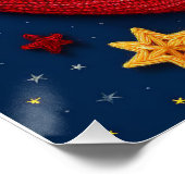 赤糸クレセントムーン（小さなヤーンスター付） ポスター (コーナー)