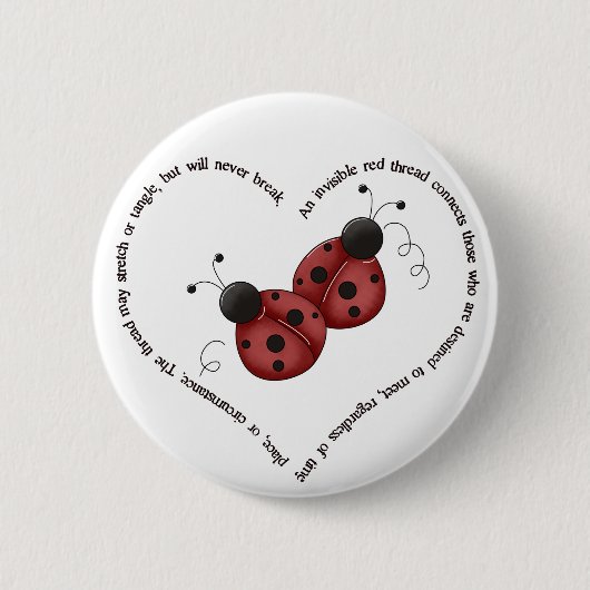 赤糸 缶バッジ (正面)