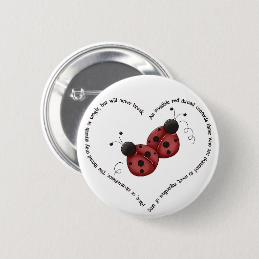 赤糸 缶バッジ (正面&裏面)